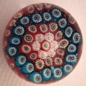 Millefiori Paperweight Unisex OS Multi Excellent Art Glass Floral